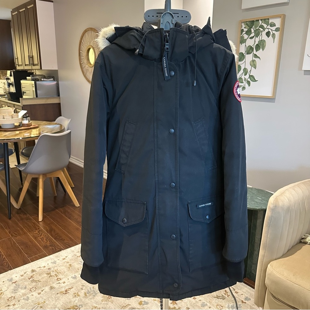 Canada Goose Trillium Black Parka with Fur - Picture 4 of 12